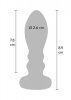 ToyJoy Buttocks Vibrating Metal Buttplug M